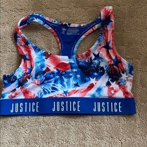 justice sports bra
